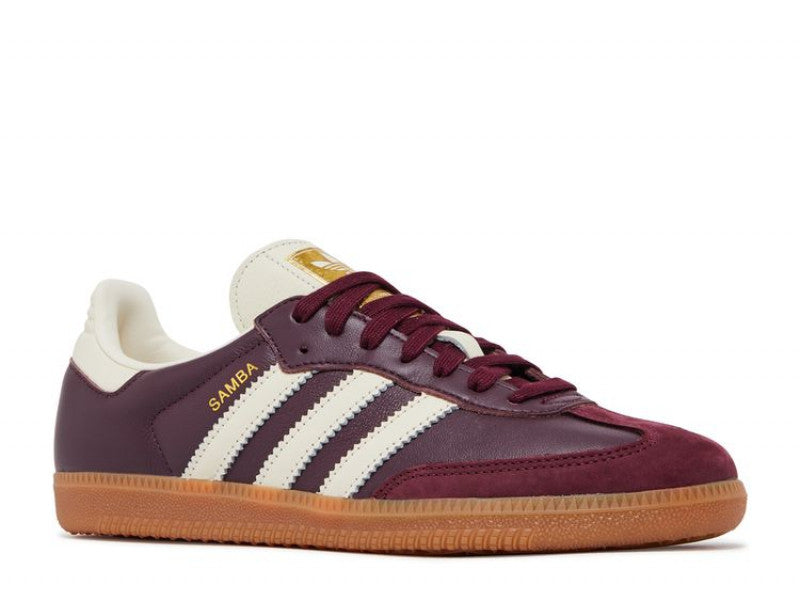 adidas Samba OG Maroon Gold Metallic (W)
