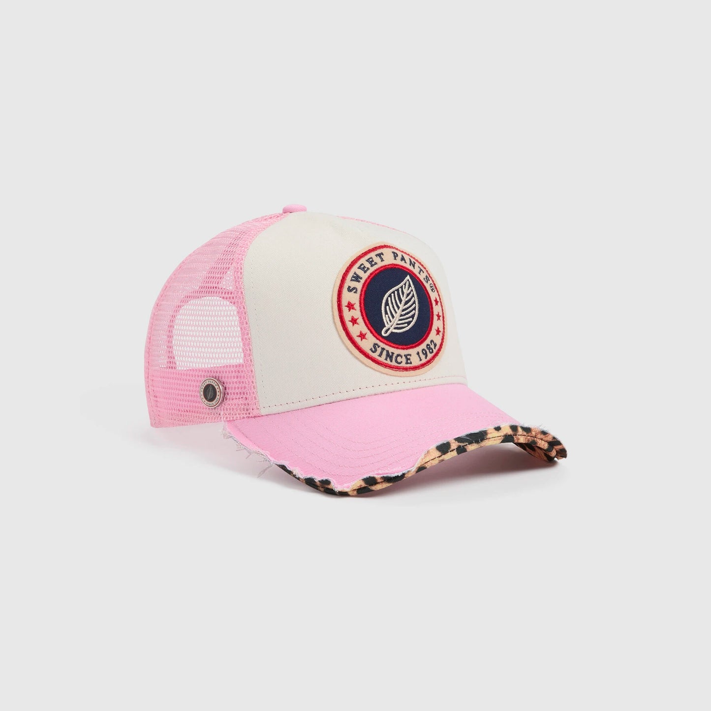 Casquette sweet pants rose léopard