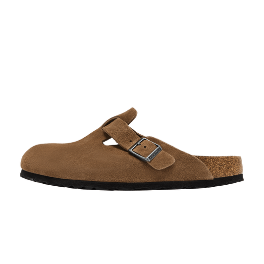 Birkenstock Boston Soft Footbed Sandal 'Dark Tea'
