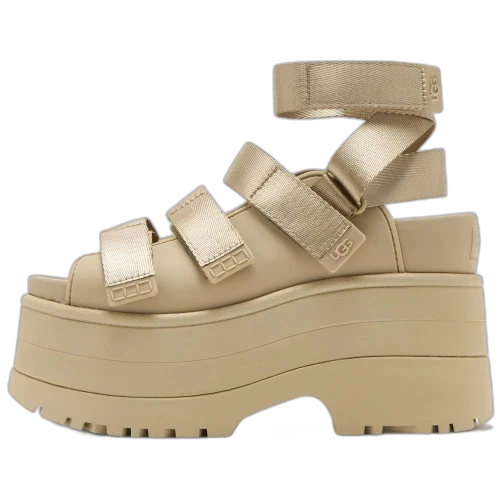 UGG GoldenRise Platform Sandals Mustard Seed