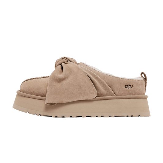 UGG Platform Slip-On Bow Slipper Sand