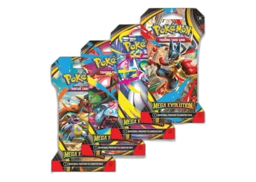 2025 Pokémon Mega Evolution Sleeved Booster 4 Pack