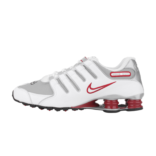 Nike Shox NZ White Red Metallic Silver