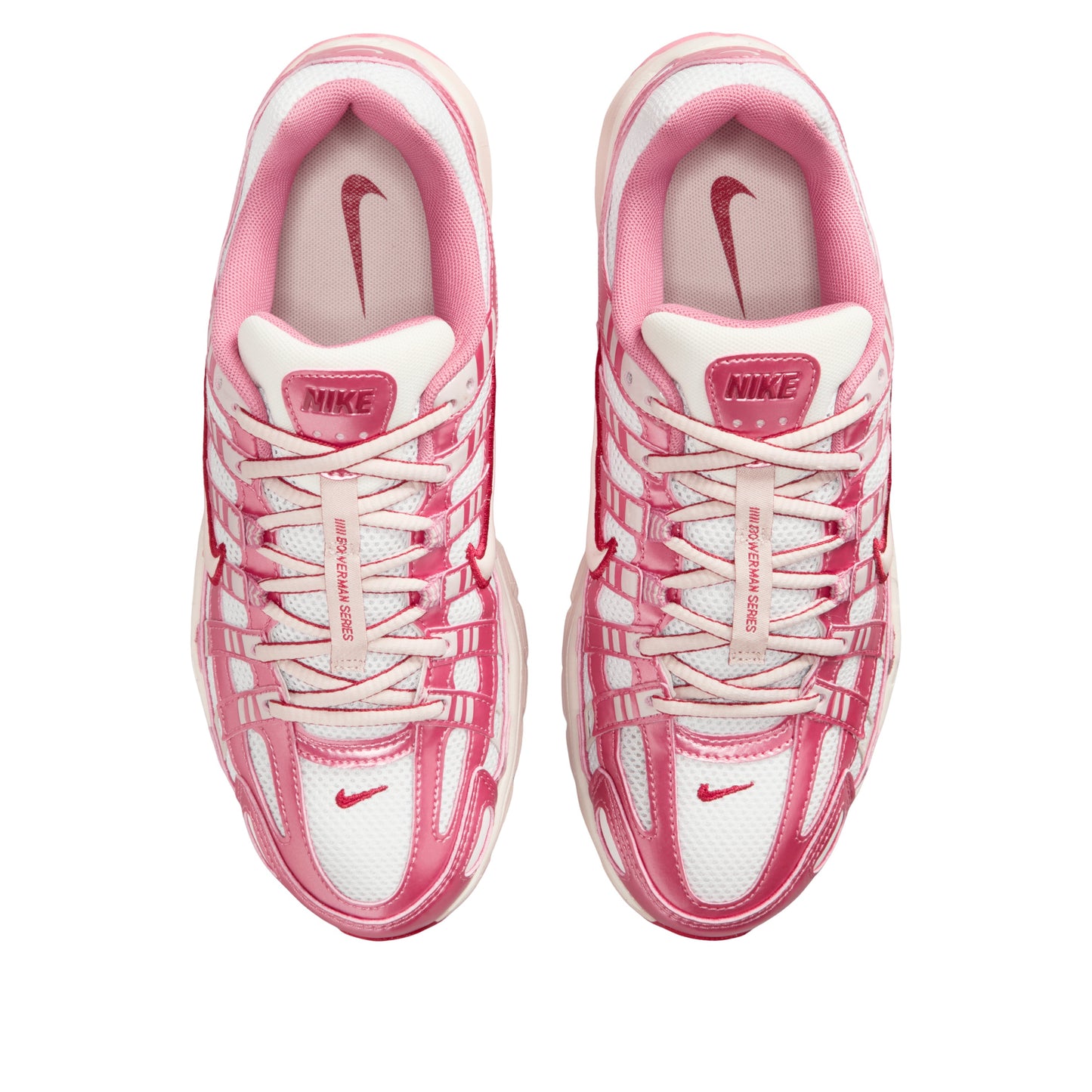 Nike P-6000 White Silt Red Peony