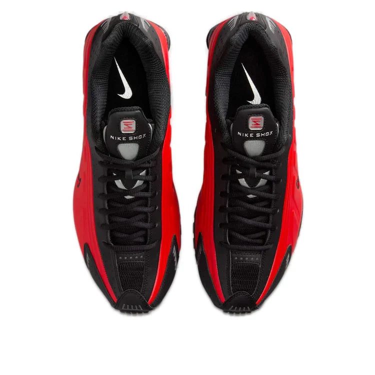 Nike Shox R4 University Red Black Metallic Silver