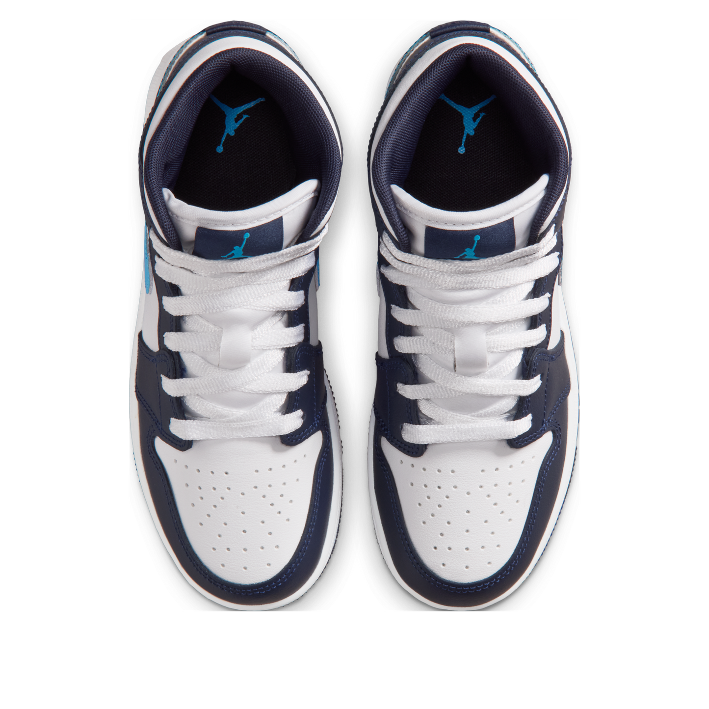 Jordan 1 Mid Obsidian Dark Powder Blue (GS)