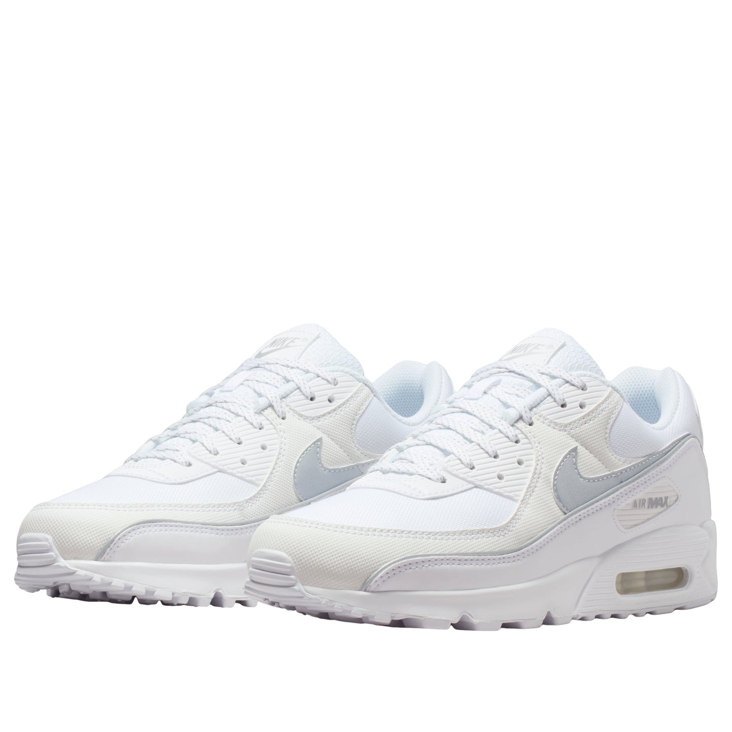 Nike Air Max 90 Premium White Metallic Silver Reflective