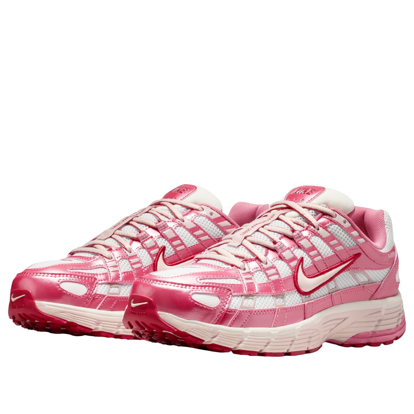 Nike P-6000 White Silt Red Peony