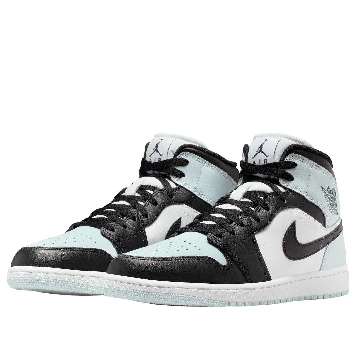 Jordan 1 Mid Black Aura Squadron Blue
