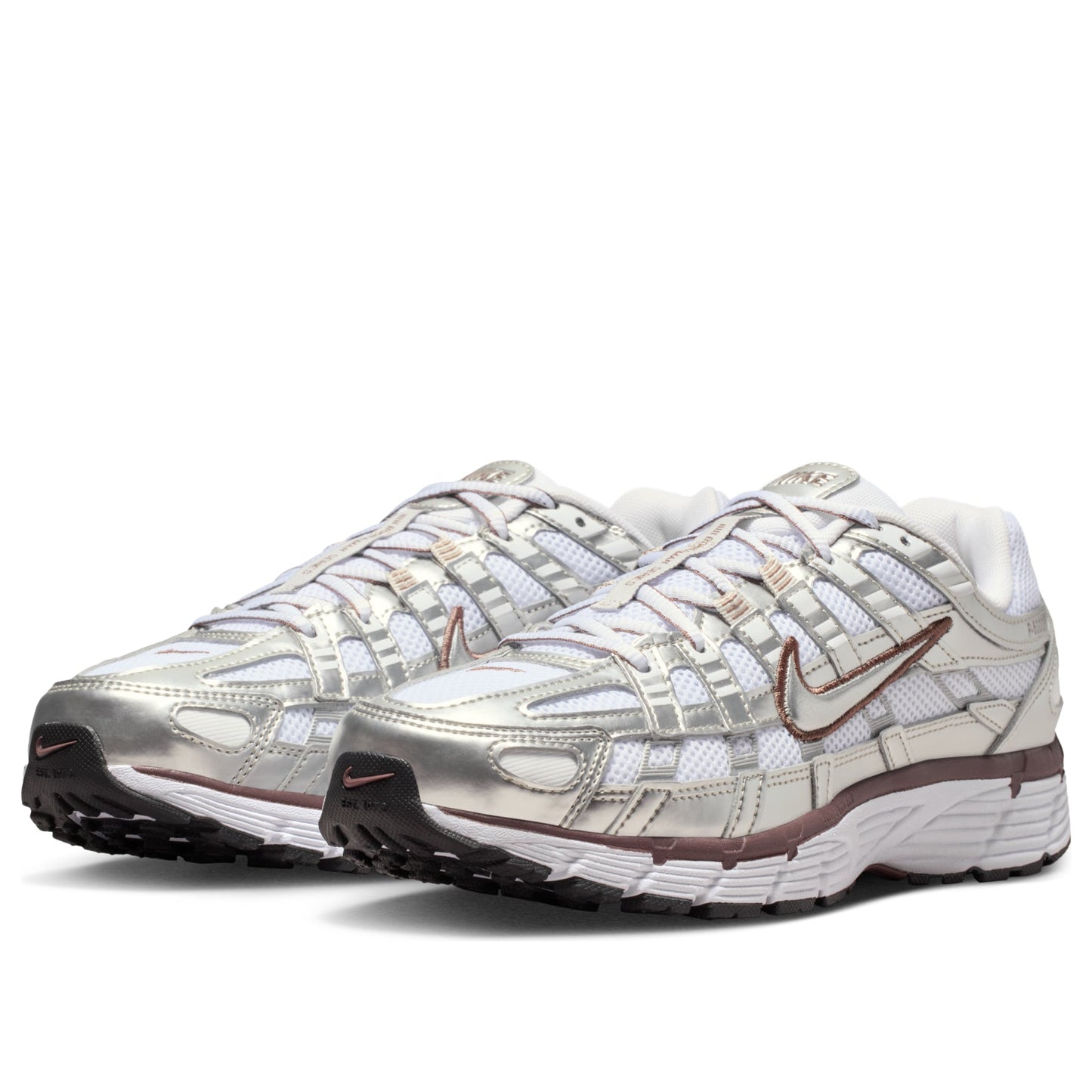 Nike P-6000 White Metallic Silver Tattoo