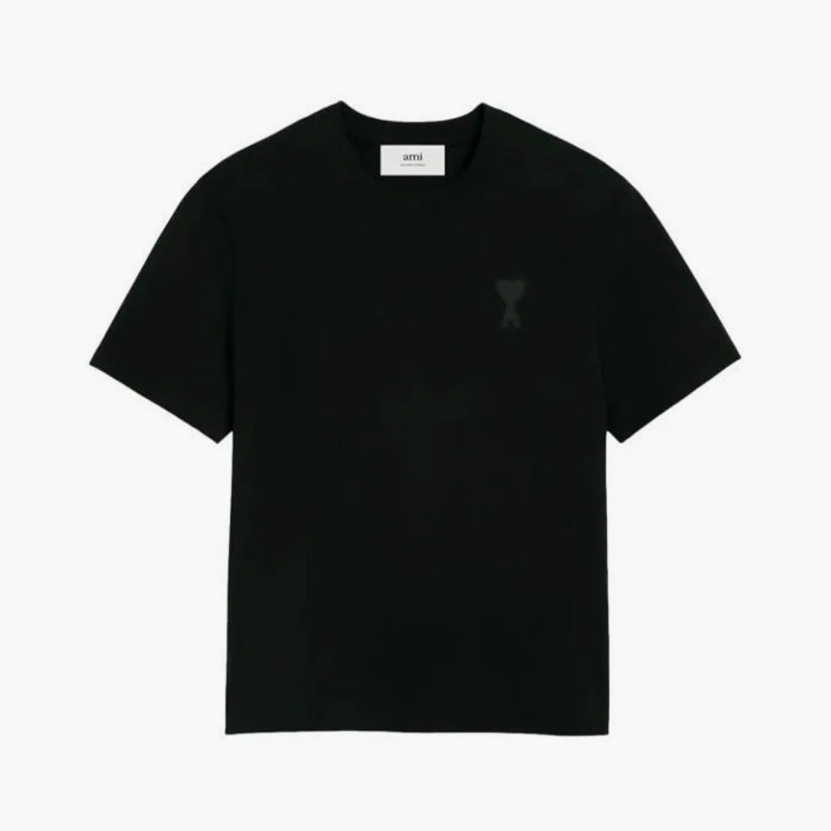 Ami Paris T-shirt Ami de coeur noir 3d