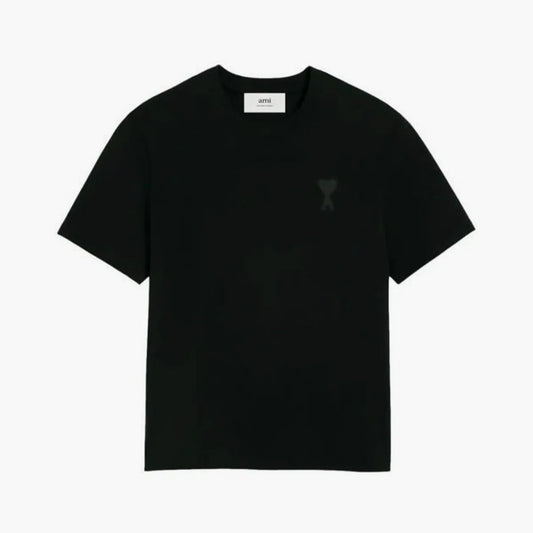 Ami Paris T-shirt Ami de coeur noir 3d