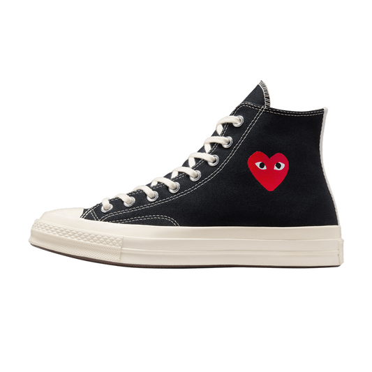 Converse Chuck Taylor All Star 70 Hi Comme des Garcons PLAY Single Heart Black