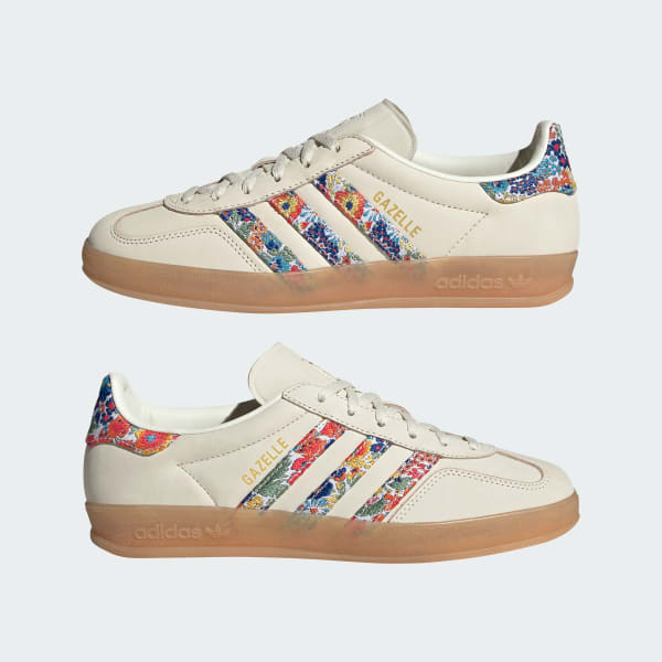 Adidas Gazelle Indoor Liberty London Floral Embroidery Stripes