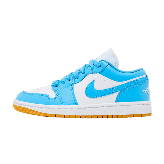 Jordan 1 Low White Gum Light Brown Dark Powder Blue