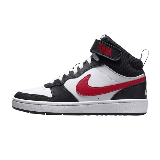Nike Court Borough Mid 2 White Black University Red (GS)