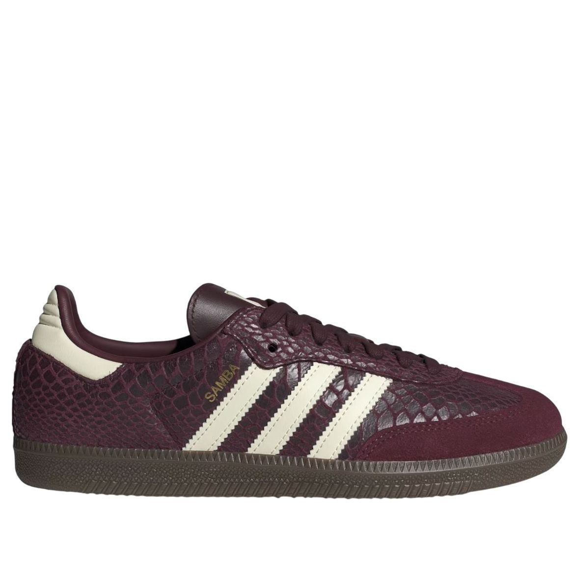 adidas Samba OG Snakeskin Maroon Cream White
