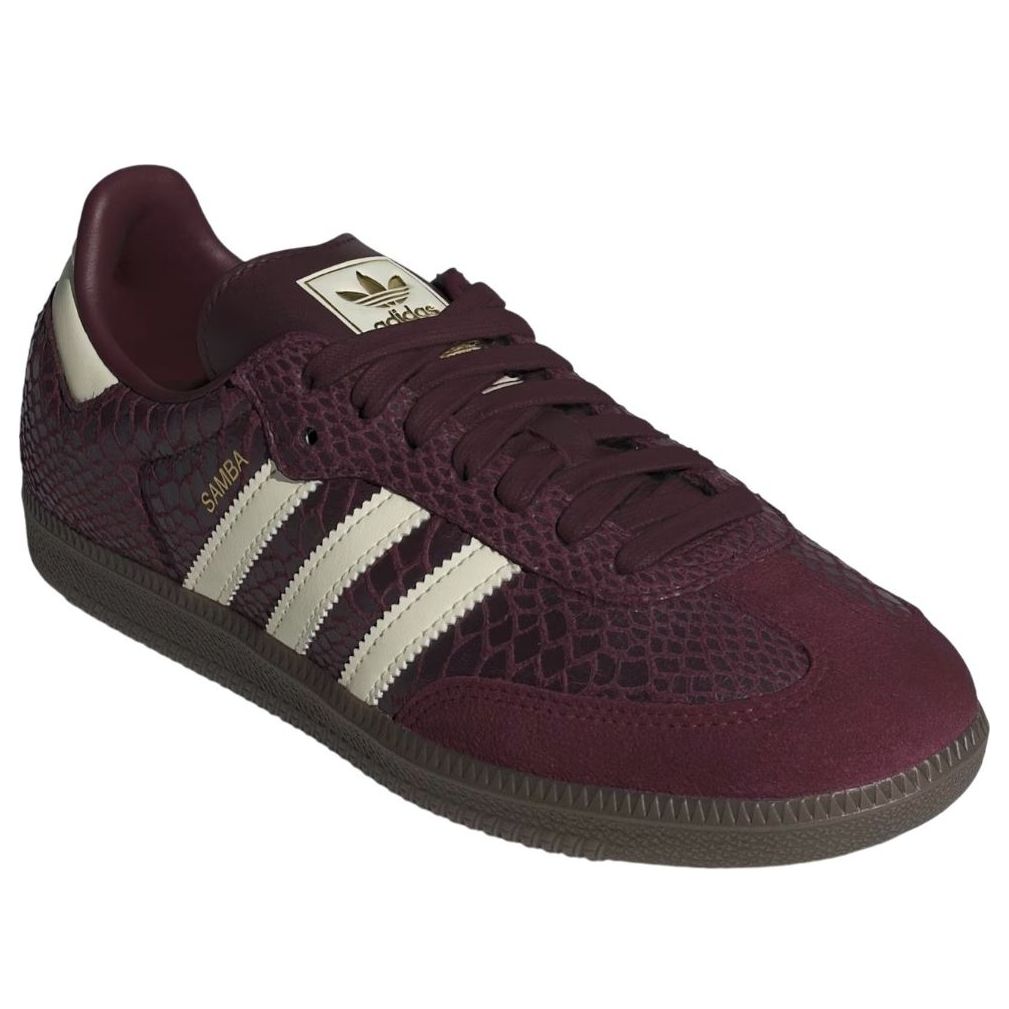 adidas Samba OG Snakeskin Maroon Cream White