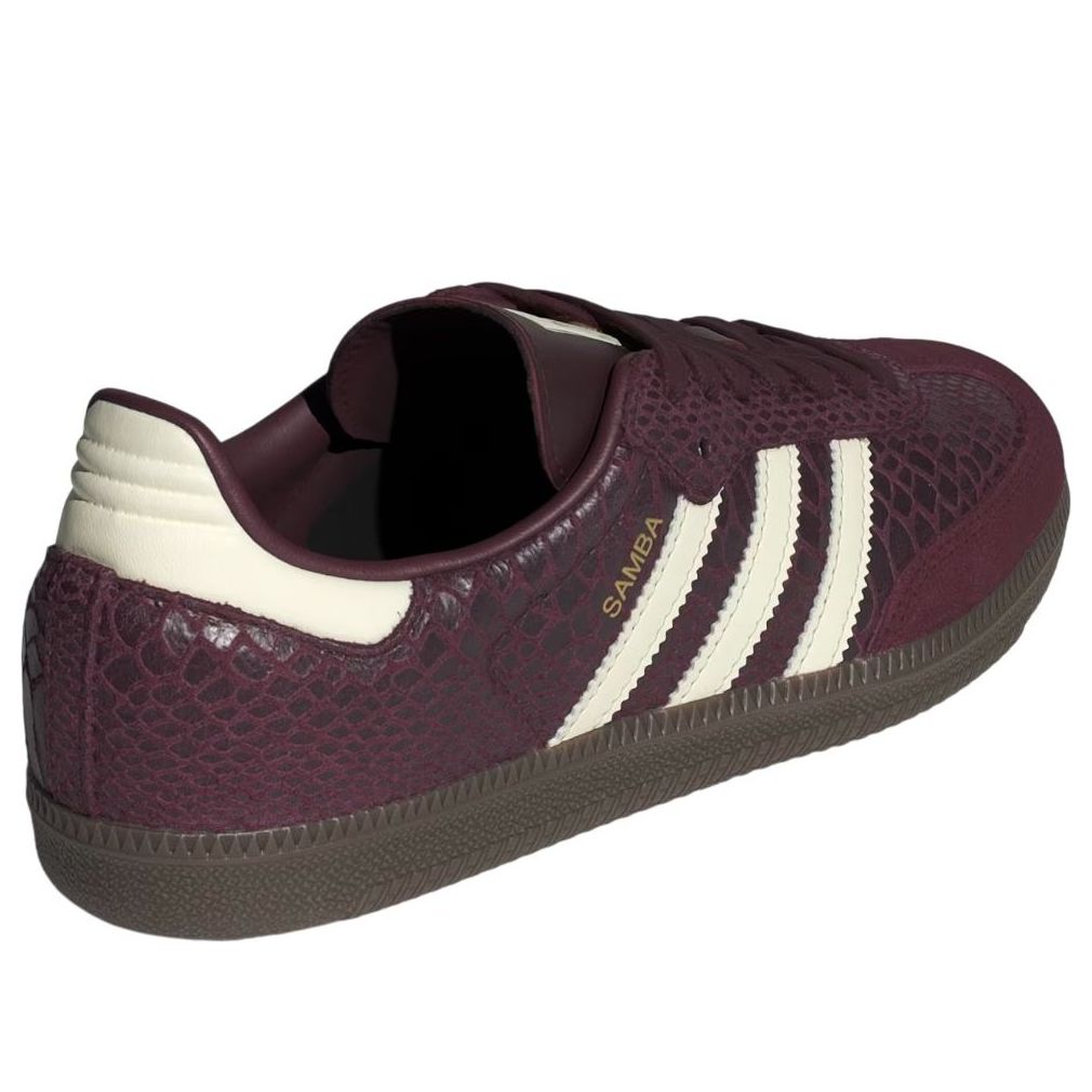 adidas Samba OG Snakeskin Maroon Cream White