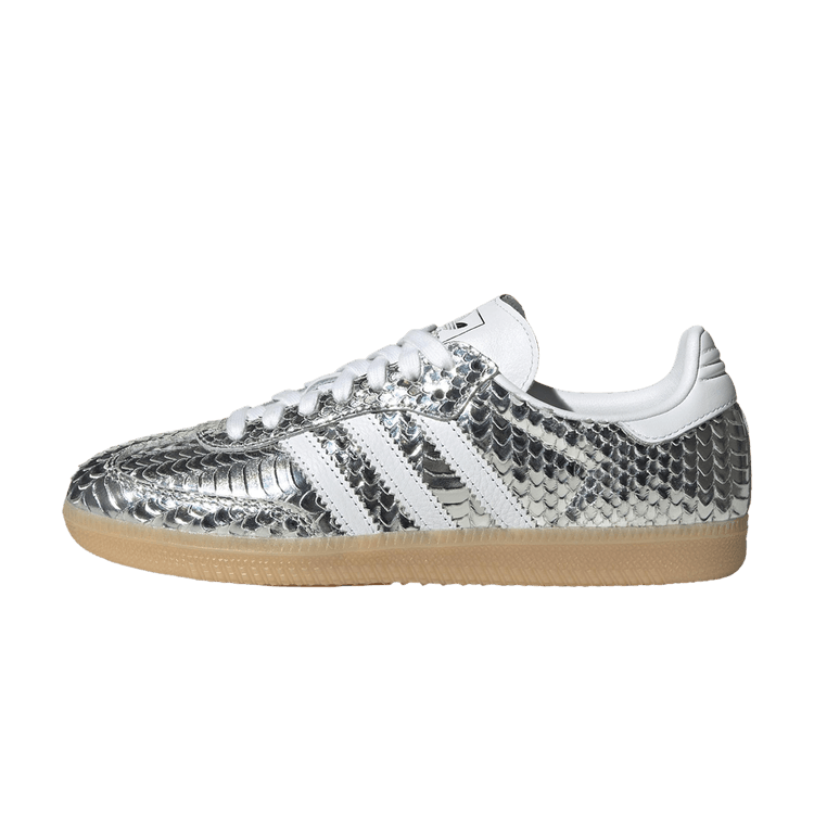 adidas Samba Patent Snakeskin Silver Metallic