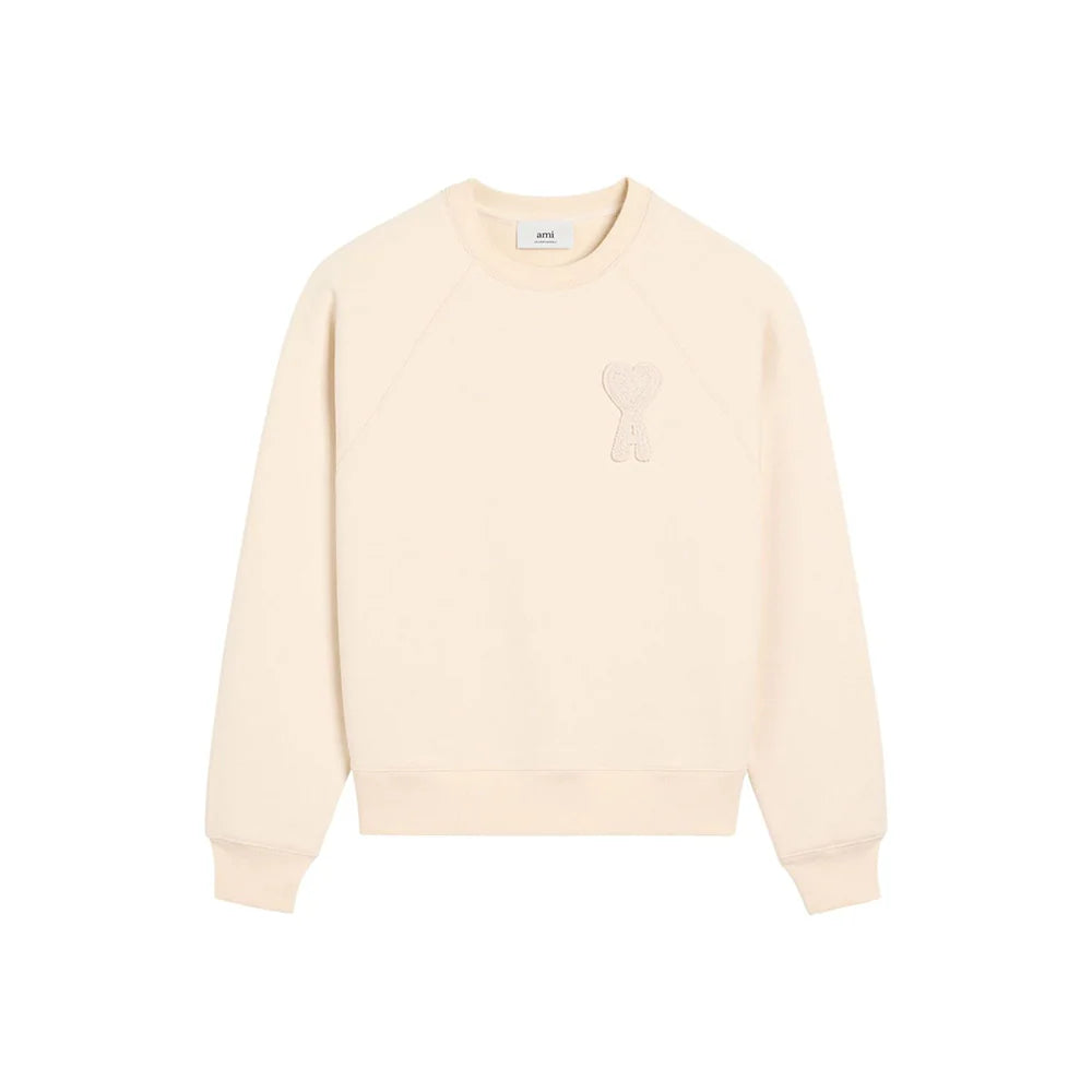Ami Paris hoodie bleu Ami de Coeur rouge