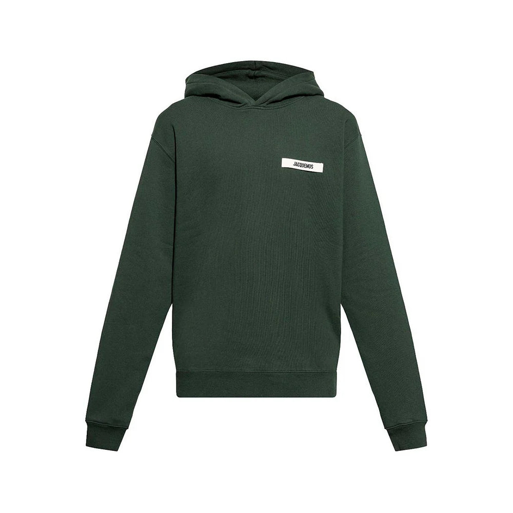 Jacquemus hoodie Gros Grain vert foncé