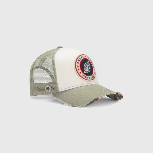 Casquette sweet kaki léopard
