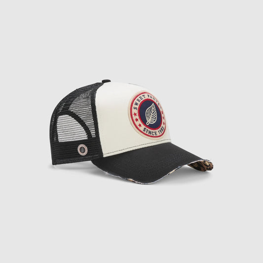 Casquette Sweet Pants noir léopard