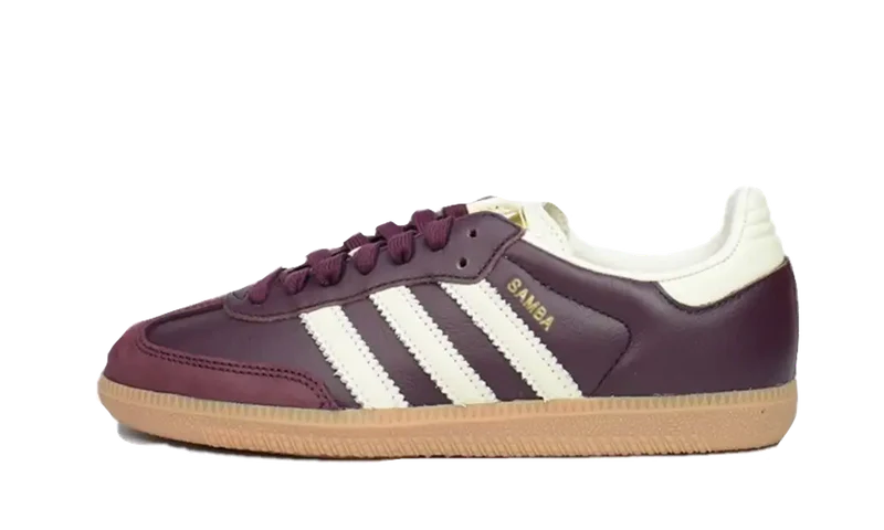 adidas Samba OG Maroon Gold Metallic (W)