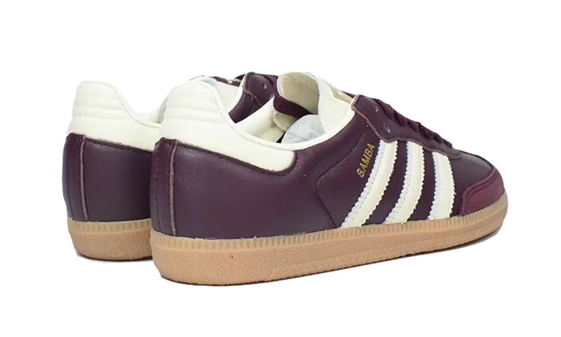 adidas Samba OG Maroon Gold Metallic (W)