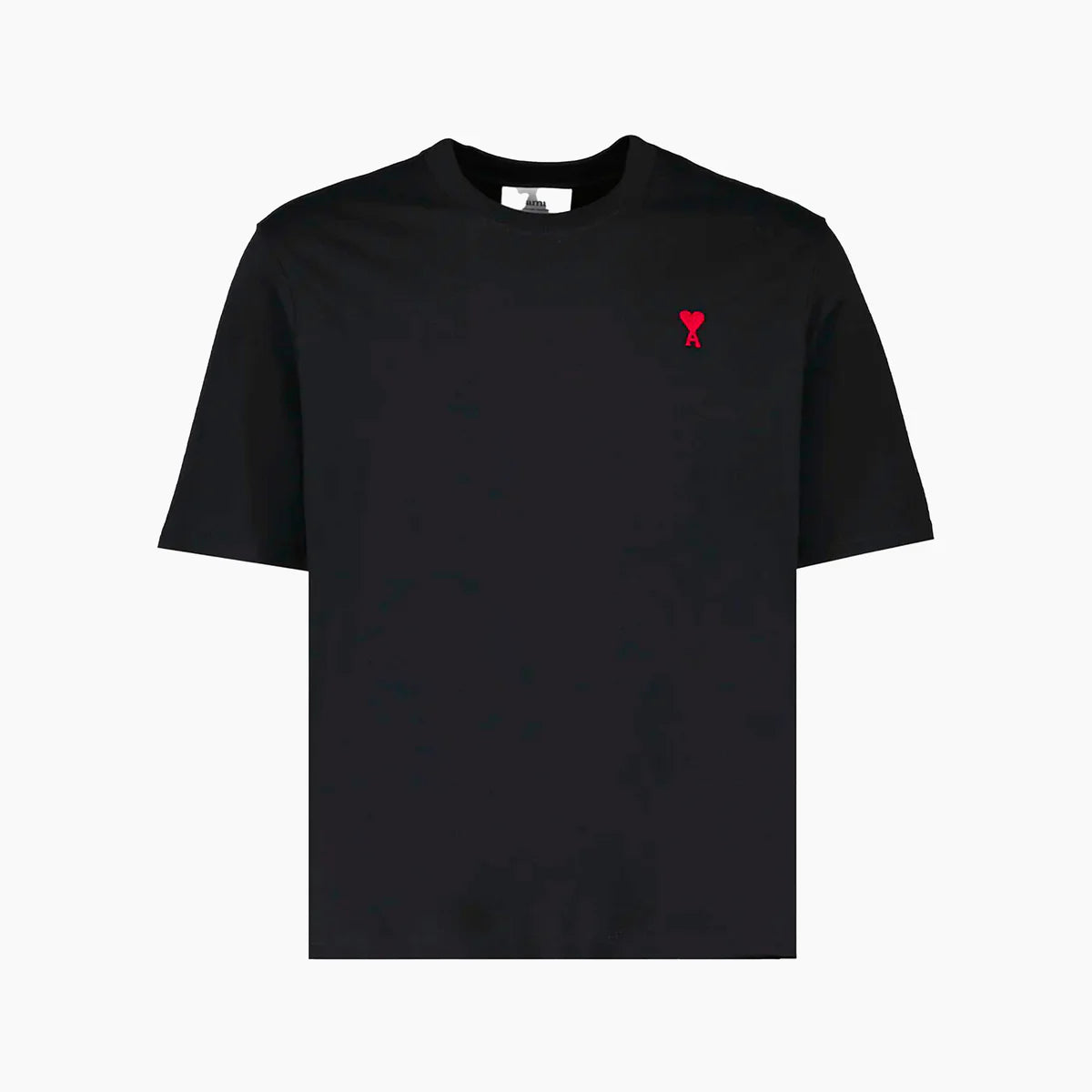 T-shirt Ami Paris Noir Cœur Rouge