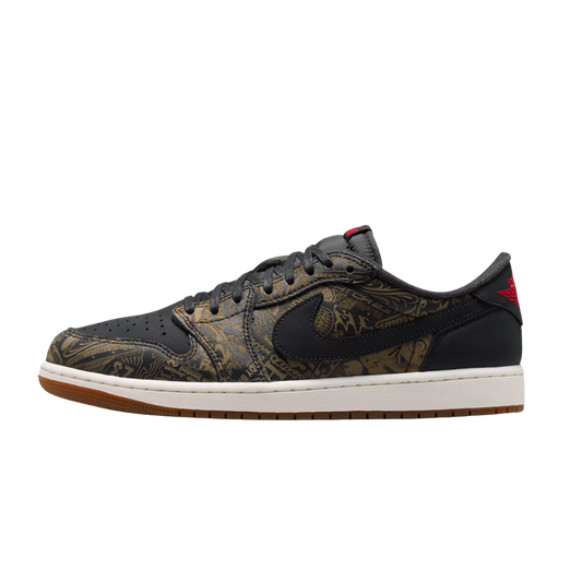 Jordan 1 Retro Low OG Laser Black University Red