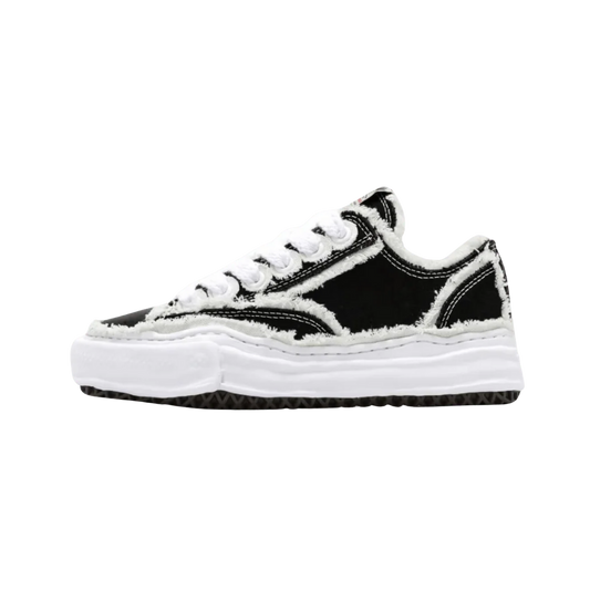 Maison Mihara Yasuhiro Peterson OG Sole Canvas Low Frayed Black