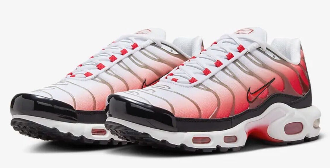 Nike Air Max Plus White Black University Red