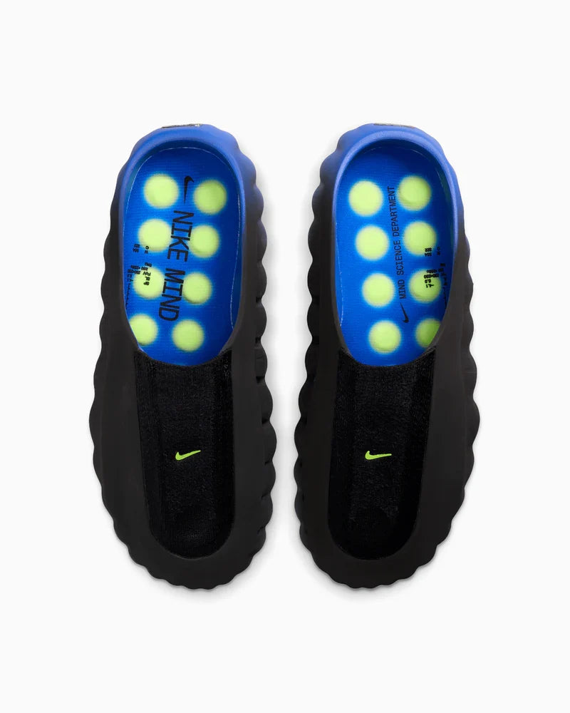 Nike Mind 001 Flyknit Slide Hyper Royal Black