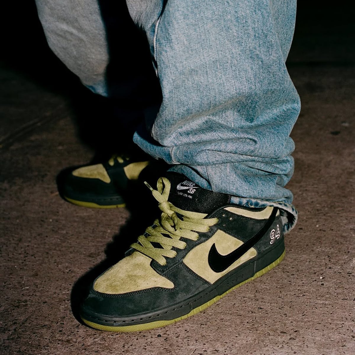Supreme X Nike SB Dunk Low Pro Camper Green