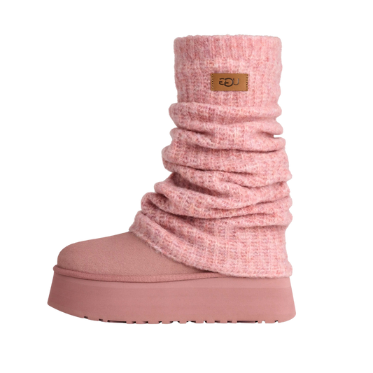 UGG Classic Mini Dipper Legwarmer Boot Pink Dawn