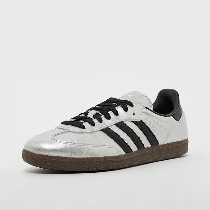 adidas Samba OG Silver Metallic Black Gum