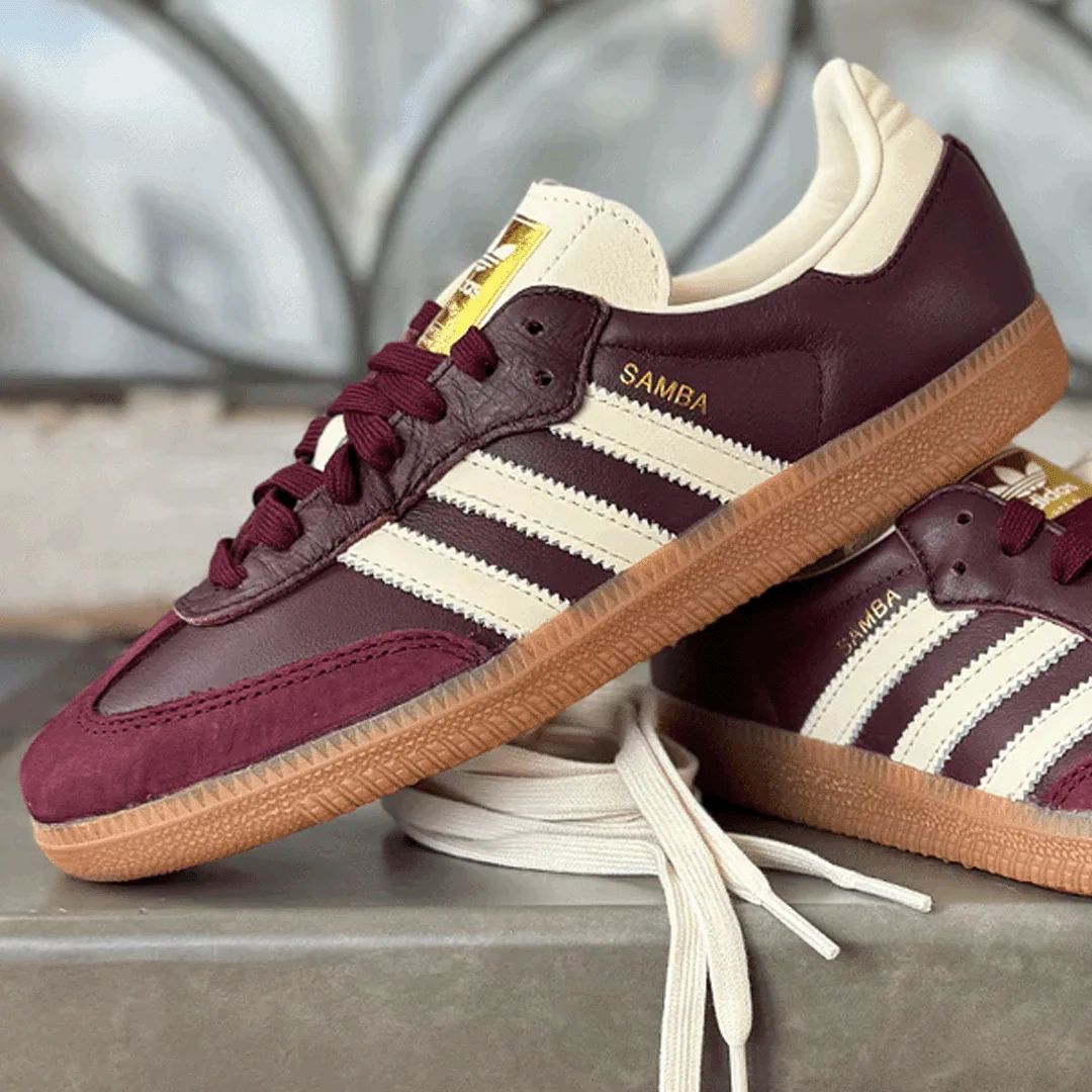 Samba OG Maroon Gold Metallic