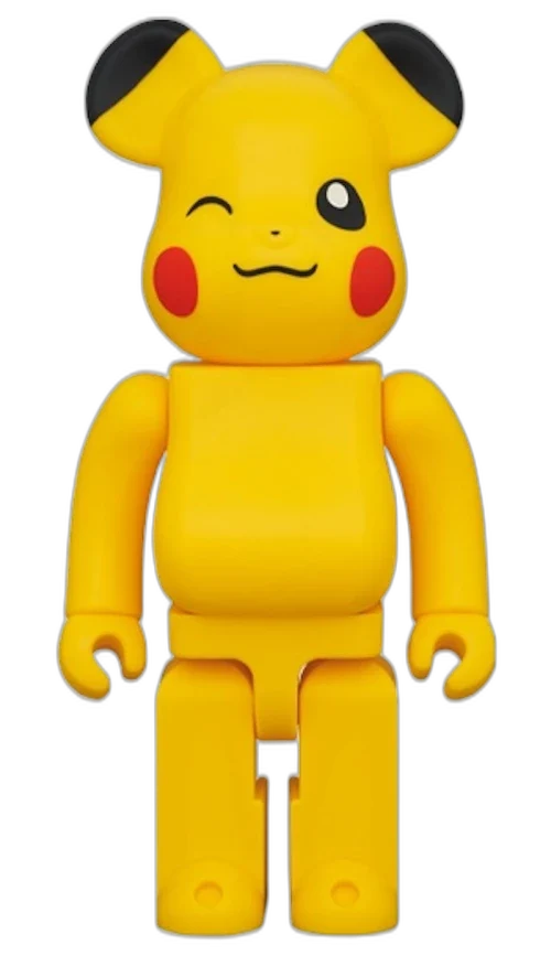 Bearbrick x Pokémon Pikachu Female Ver. 400% Yellow