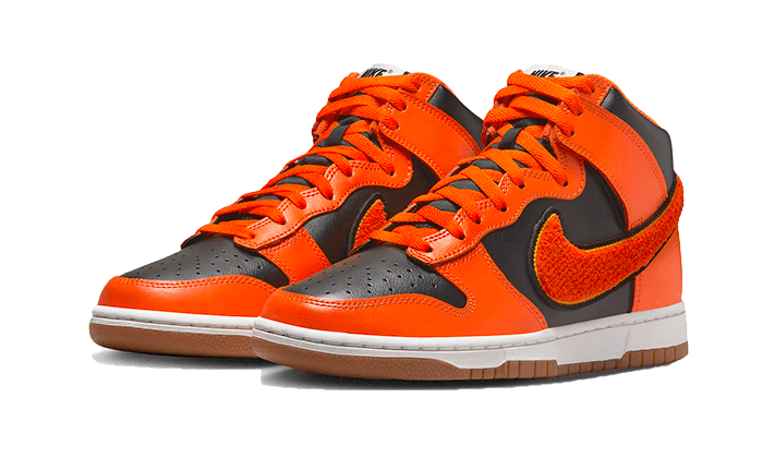 Nike Dunk High University Chenille Swoosh Safety Orange